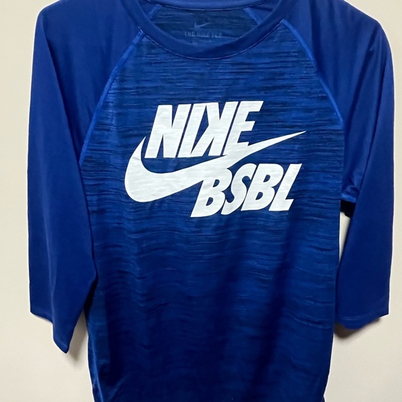 Nike Other - Nike Blue Baseball 3/4 sleeve shirt men’s size small new without tags